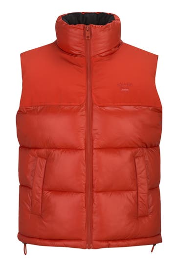 19V69-ITALIA Weste Concella Shiny Burned Orange