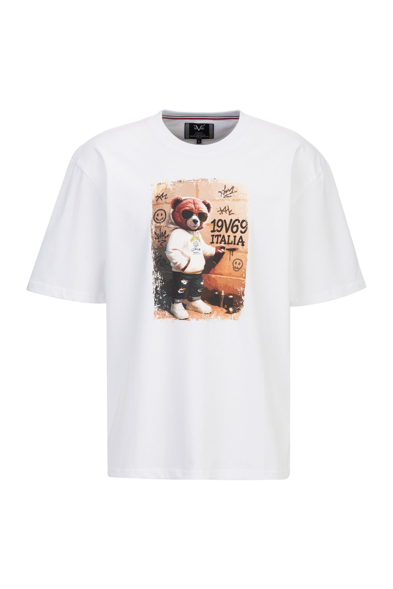 19V69-ITALIA Oversized T-Shirt TAMARO STREETART, Bild 1