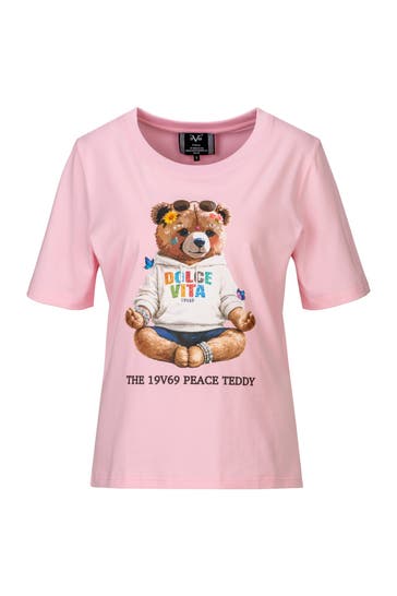 19V69-ITALIA T-Shirt Bellara S Teddy Rose
