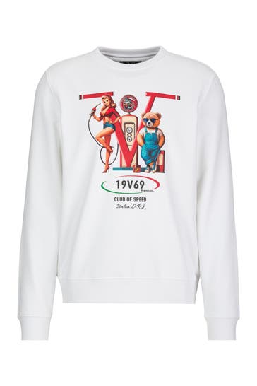19V69-ITALIA Sweatshirt NICO RACING White