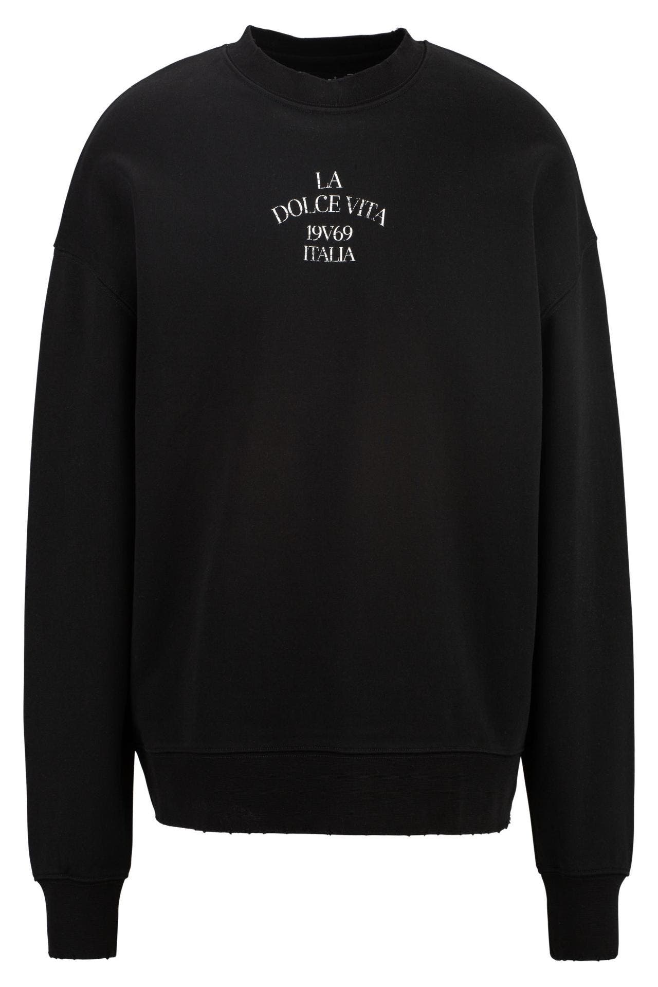 19V69-ITALIA Sweatshirt OMERO MARINA BLACK, Bild 1