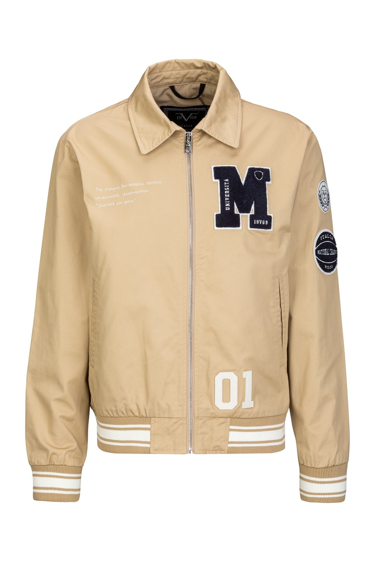 19V69-ITALIA Übergangsjacke PANATTA COLLEGE Beige, Bild 1