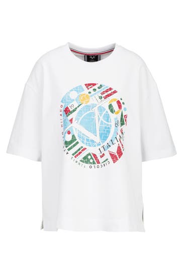 19V69-ITALIA T-Shirt PETONIA TENNIS WHITE