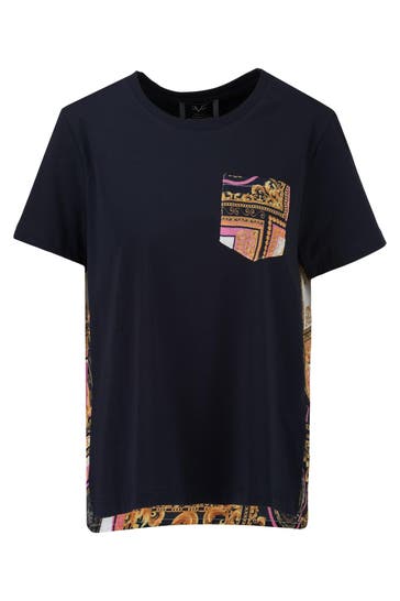 19V69-ITALIA T-Shirt TABITHA BAROQUE NAVY
