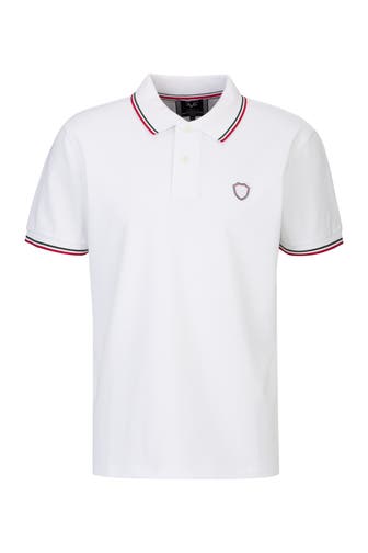 19V69-ITALIA Polo-Shirt EMILIO FLAG White