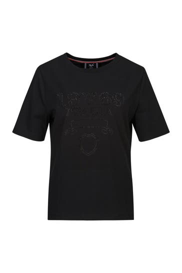 19V69-ITALIA T-Shirt Bellara S Stones Black
