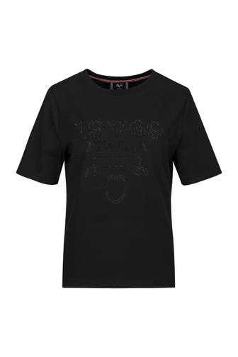 19V69-ITALIA T-Shirt Bellara S Stones Black