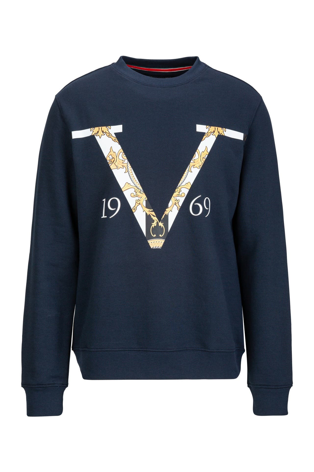 19V69-ITALIA Sweatshirt Nico Old Baroque Navy, Bild 1