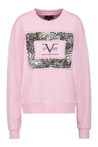 19V69-ITALIA Sweatshirt SINJA EMBELLISH Rose