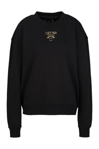 19V69-ITALIA Sweatshirt BONNIE GOLD LOGO BLACK