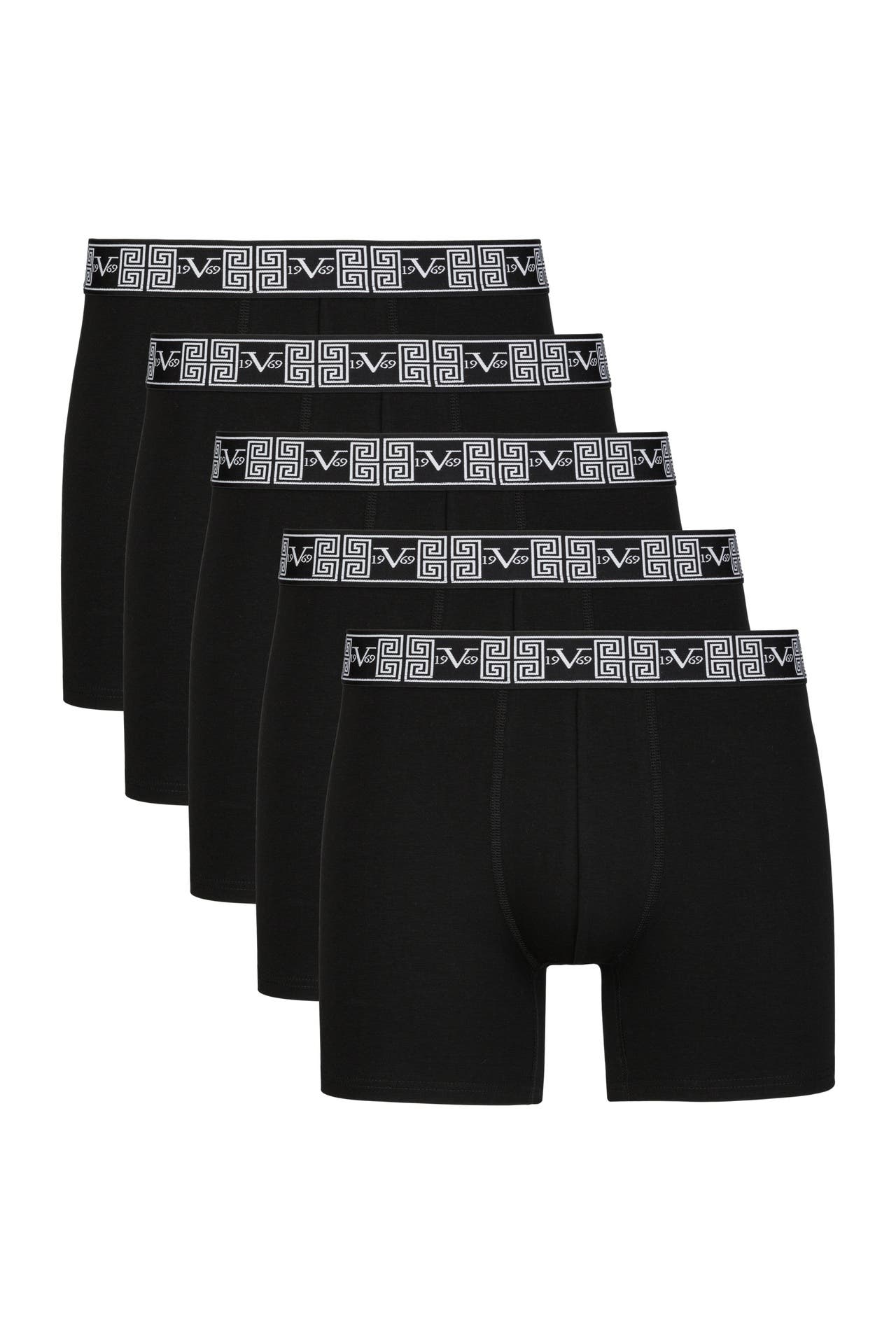19V69-ITALIA Boxer Francesco 5er Pack Black, Bild 1