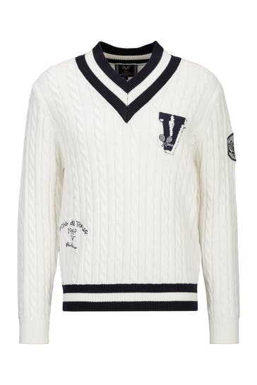19V69-ITALIA Pullover ELIANO TENNIS Off-White