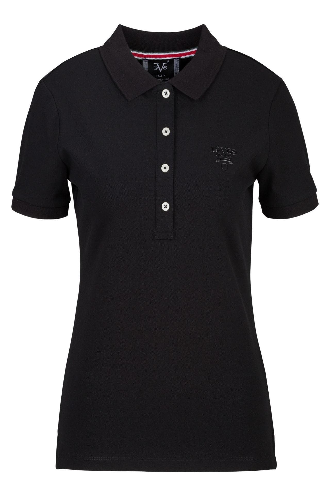 19V69-ITALIA Polo-Shirt BIBI BLACK, Bild 1