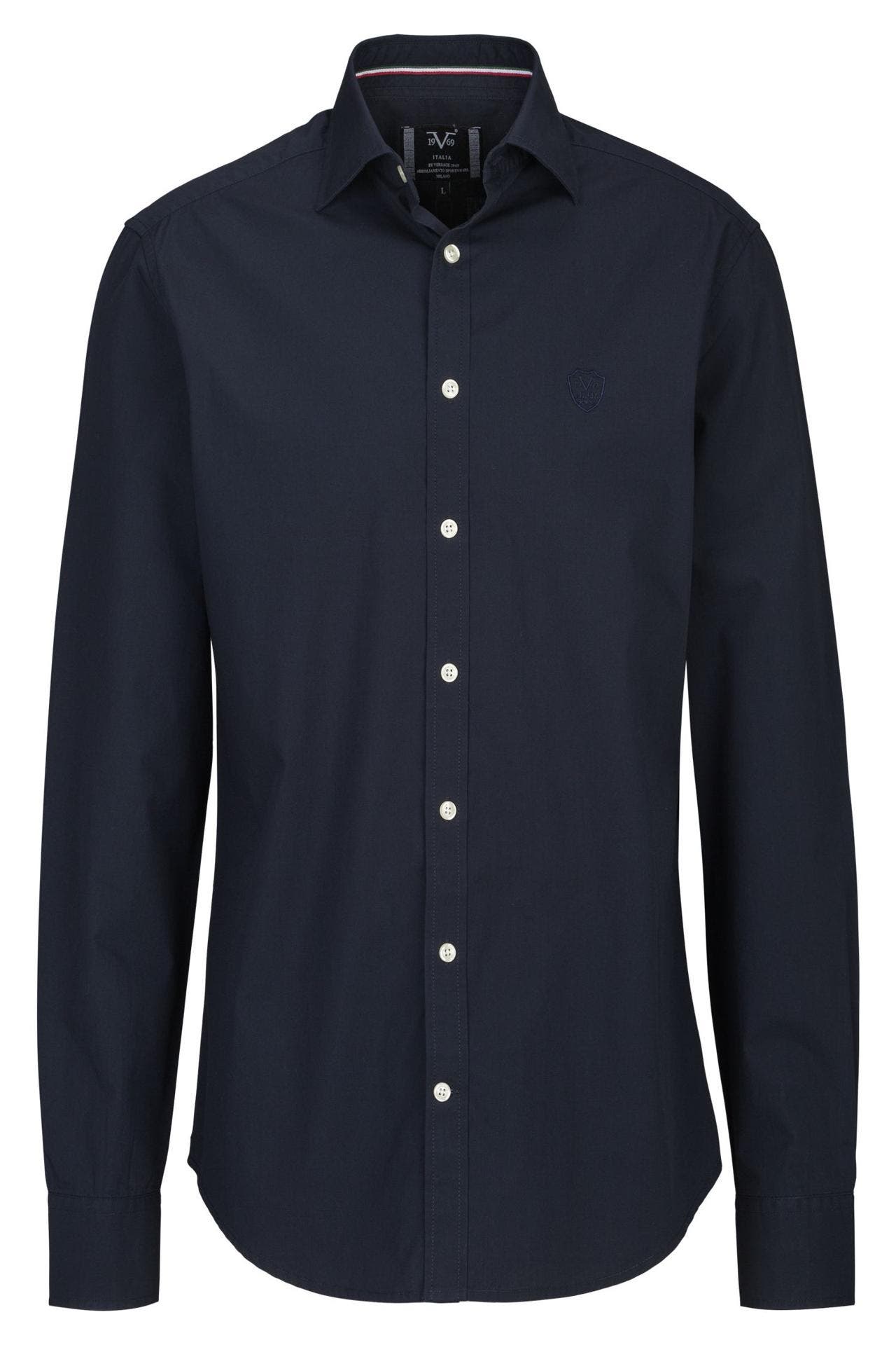 19V69-ITALIA Business-Hemd RICKY NAVY Regular Fit, Bild 1