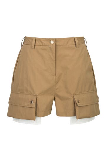 19V69-ITALIA Short CARALINA Dark Khaki Straight