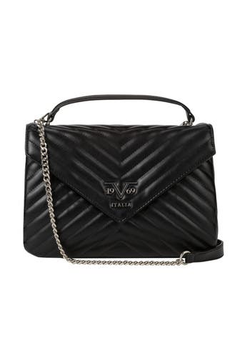 19V69-ITALIA Umhängetasche BELLA L SILVER Black