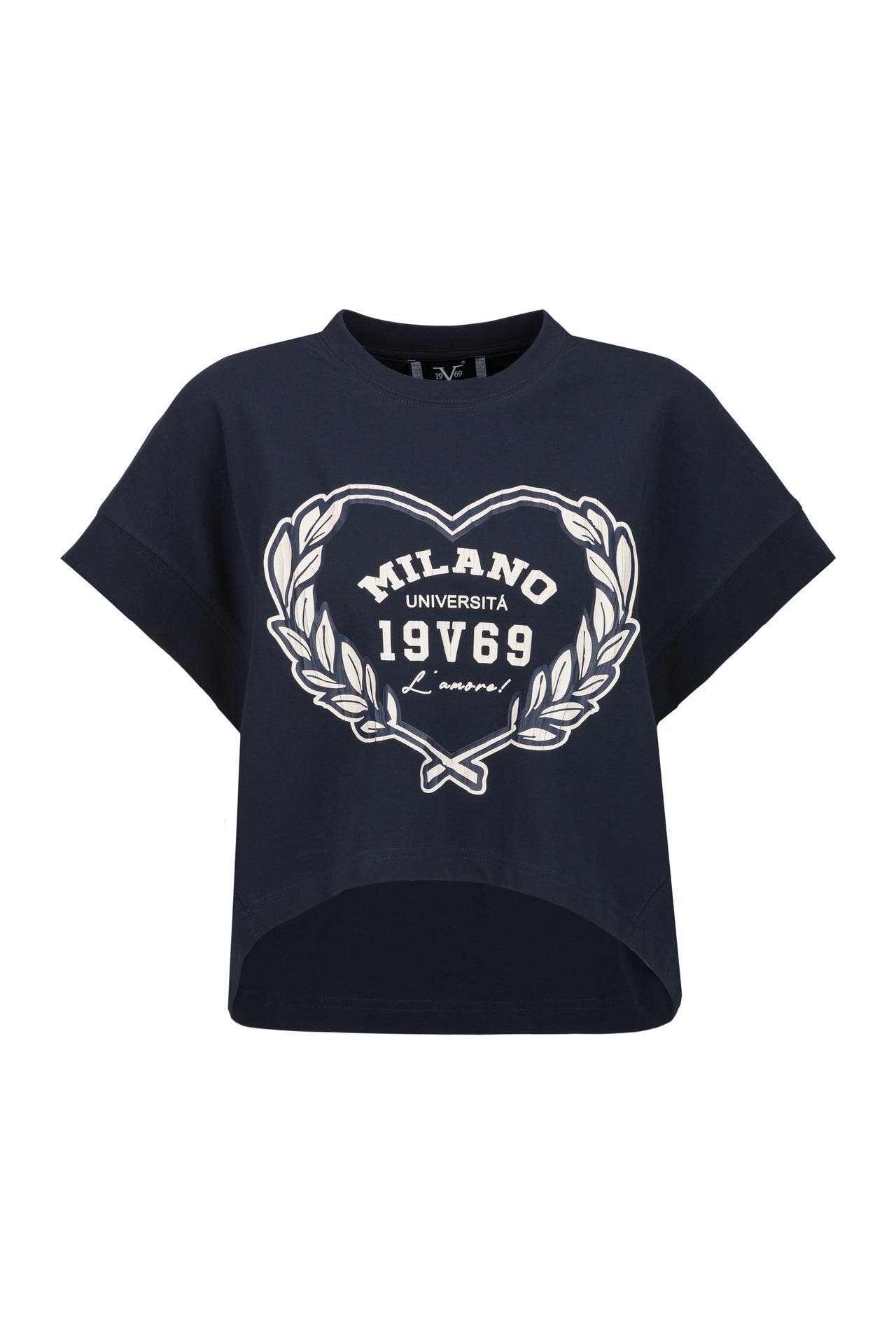 19V69-ITALIA T-Shirt BEPPA COLLEGE Navy, Bild 1