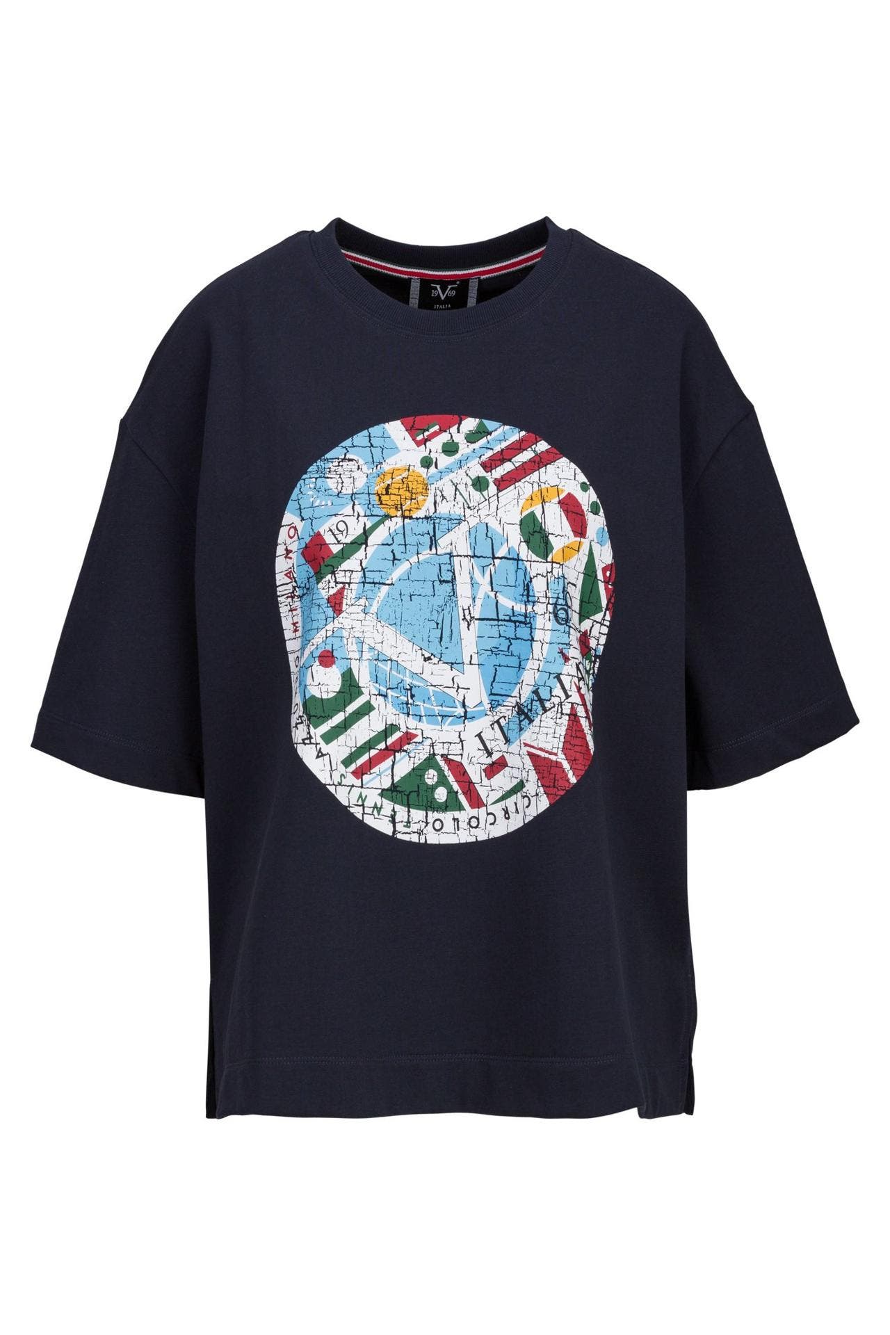 19V69-ITALIA T-Shirt PETONIA TENNIS NAVY, Bild 1
