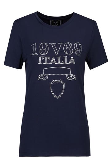19V69-ITALIA T-Shirt BELLA STONES NAVY