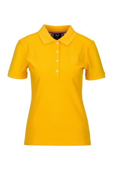 19V69-ITALIA Polo-Shirt BIBI Yellow Orange