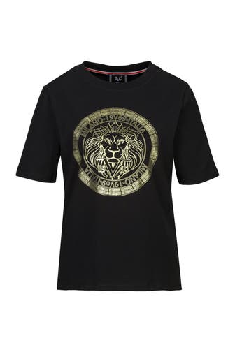 19V69-ITALIA T-Shirt Bellara S Big Lion Black/Gold