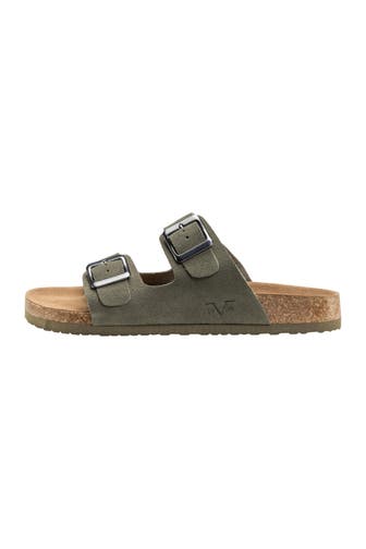 19V69-ITALIA Sandale SASSUOLO SUEDE Military Green