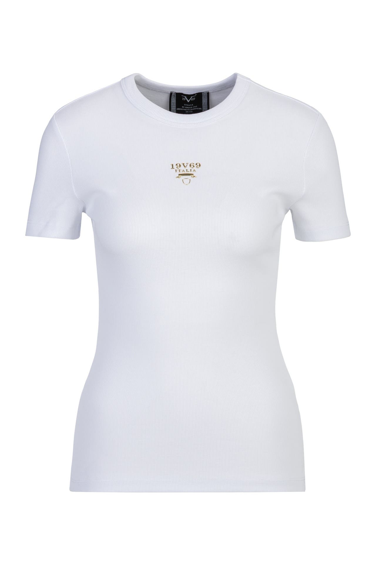 19V69-ITALIA T-Shirt LETA LOGO White, Bild 1