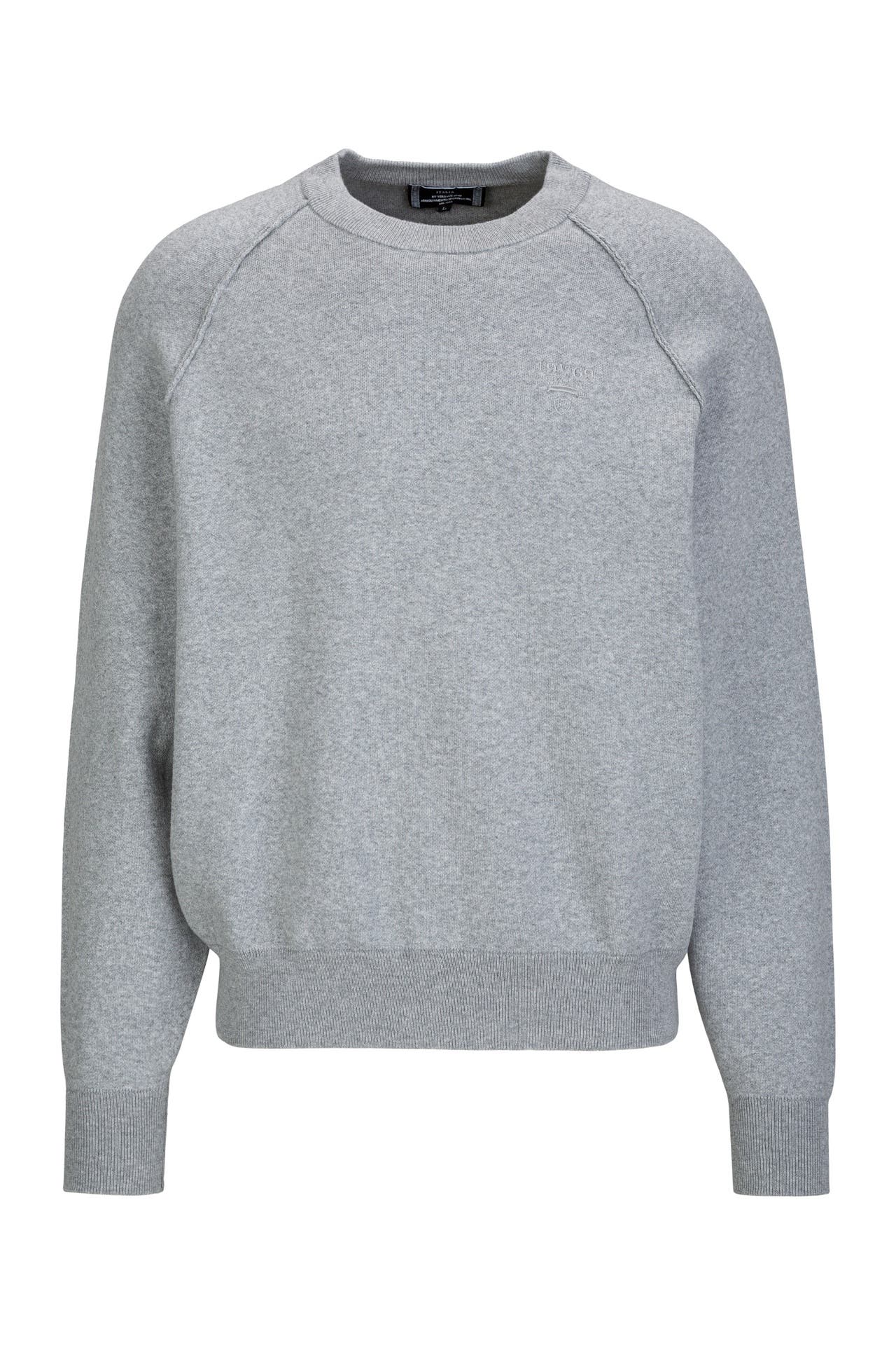 19V69-ITALIA Pullover Lito Grey Melange, Bild 1