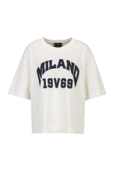 19V69-ITALIA T-Shirt PETONIA COLLEGE Cream