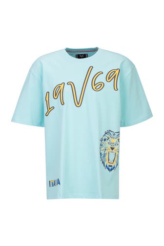 19V69-ITALIA Oversized T-Shirt TAMARO LION