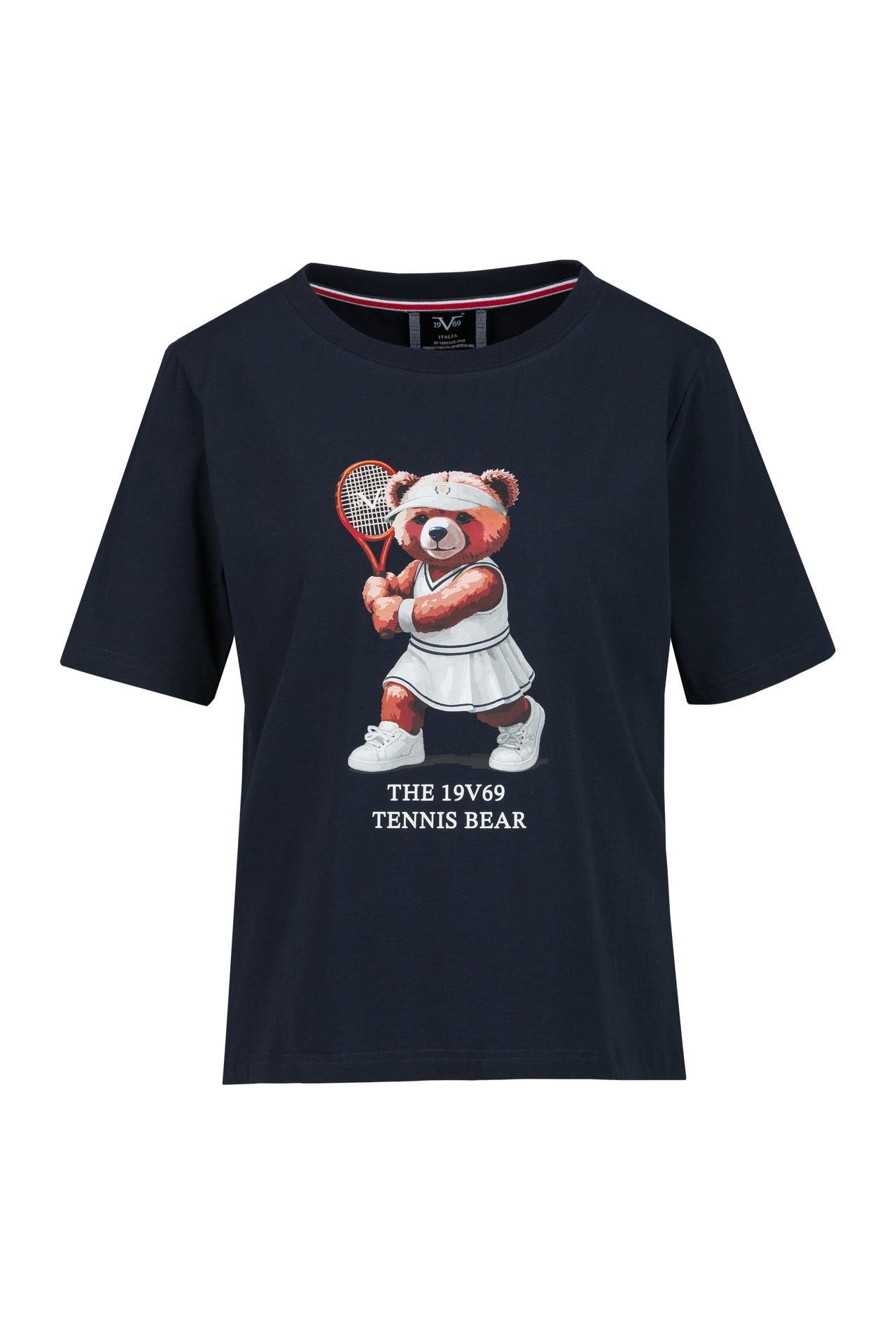 19V69-ITALIA T-Shirt BELLARA TENNIS BEAR Navy, Bild 1