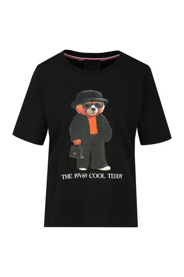 19V69-ITALIA T-Shirt Bellara Cool Teddy Black