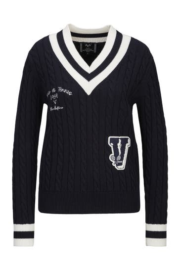 19V69-ITALIA Pullover MARISA TENNIS Navy