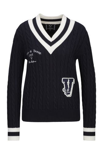 19V69-ITALIA Pullover MARISA TENNIS Navy