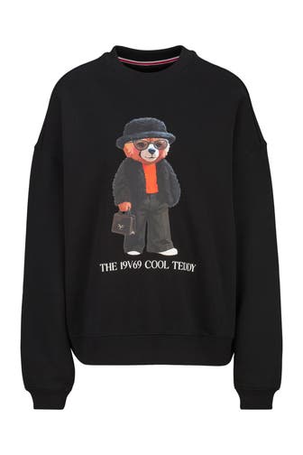 19V69-ITALIA Sweatshirt Willow Teddy Black