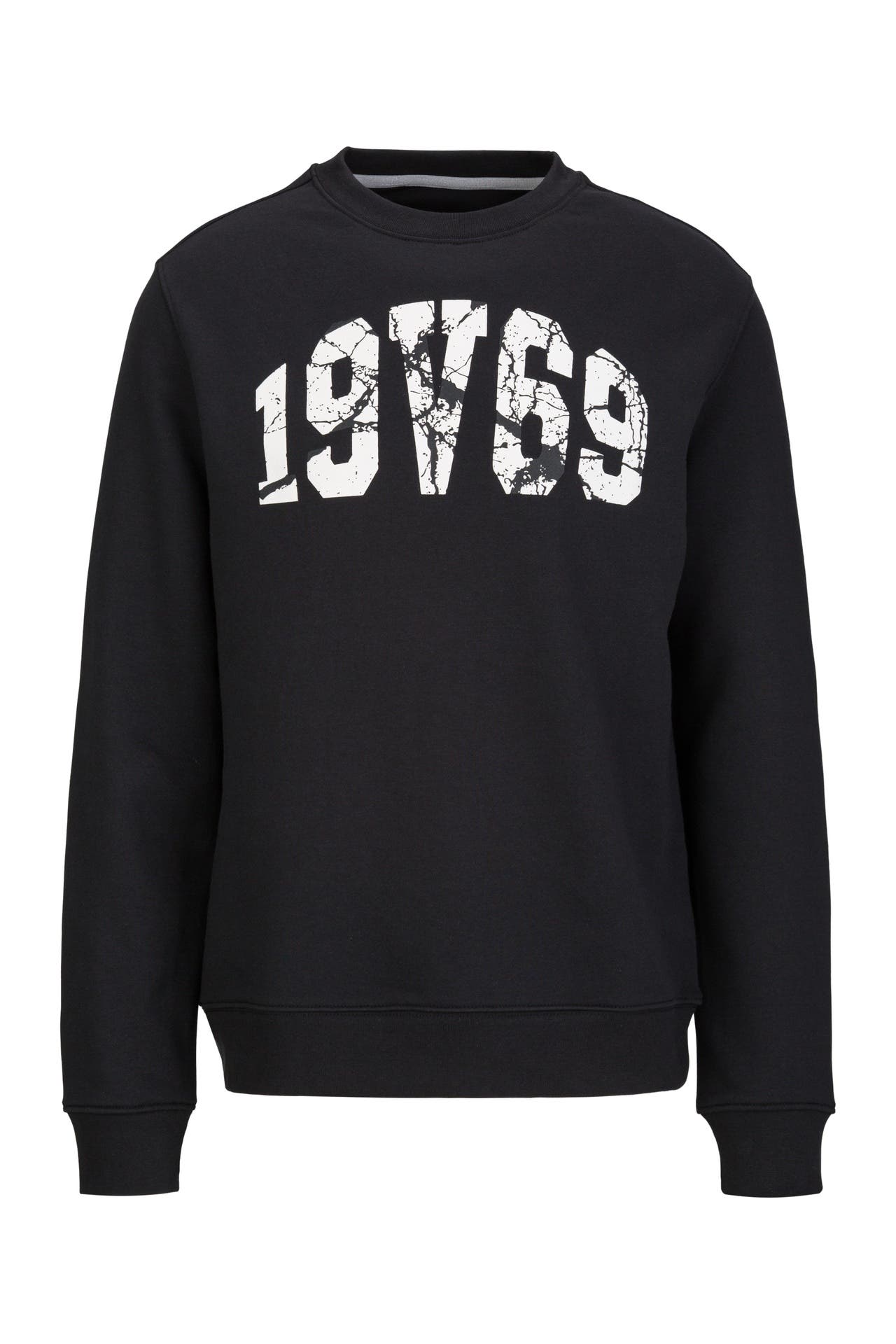 19V69-ITALIA Sweatshirt Nico 19V69 Print Black, Bild 1