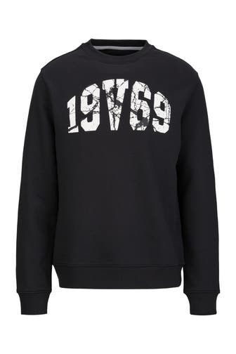 19V69-ITALIA Sweatshirt Nico 19V69 Print Black