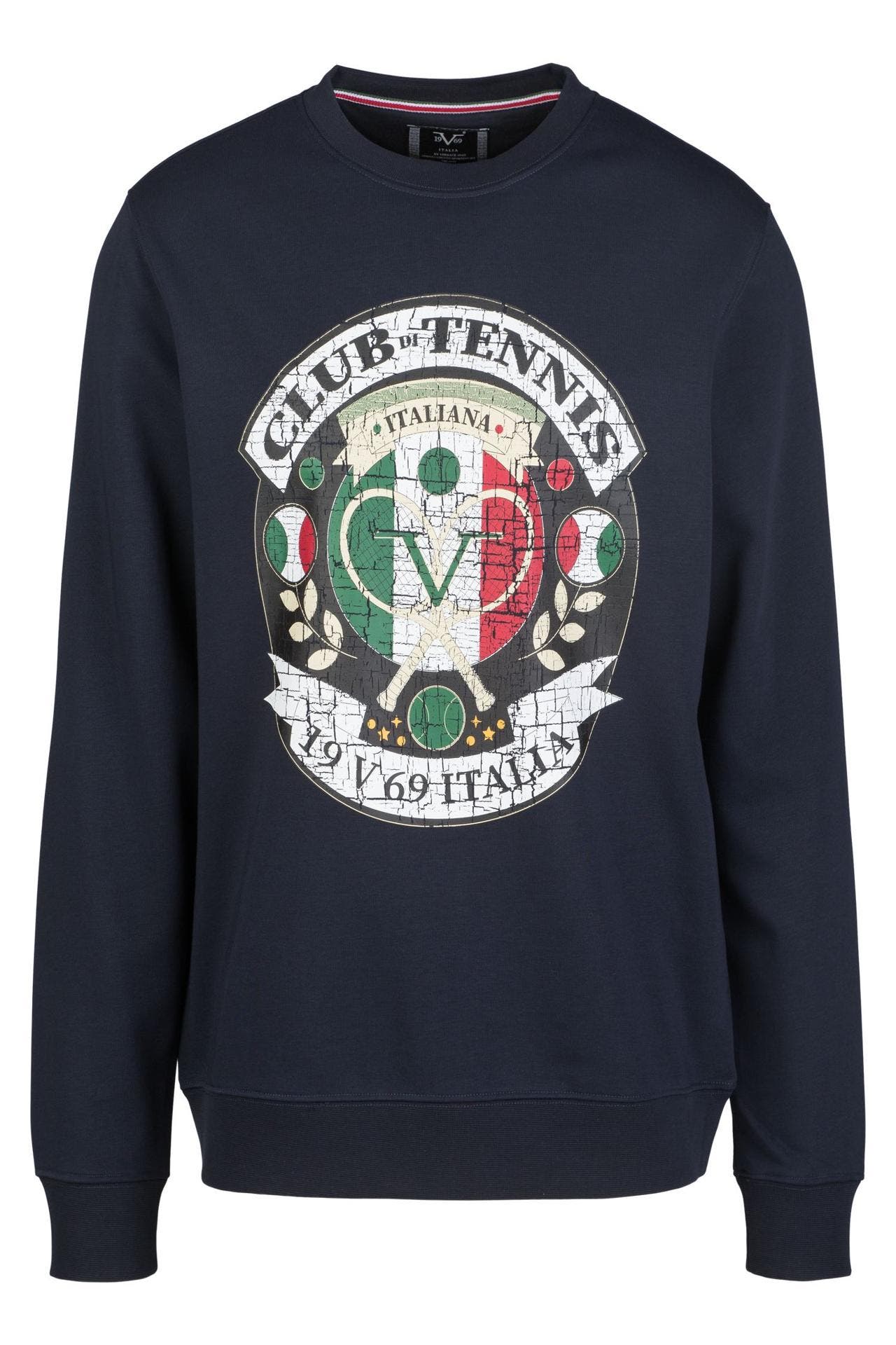 19V69-ITALIA Sweatshirt NICO TENNIS NAVY, Bild 1