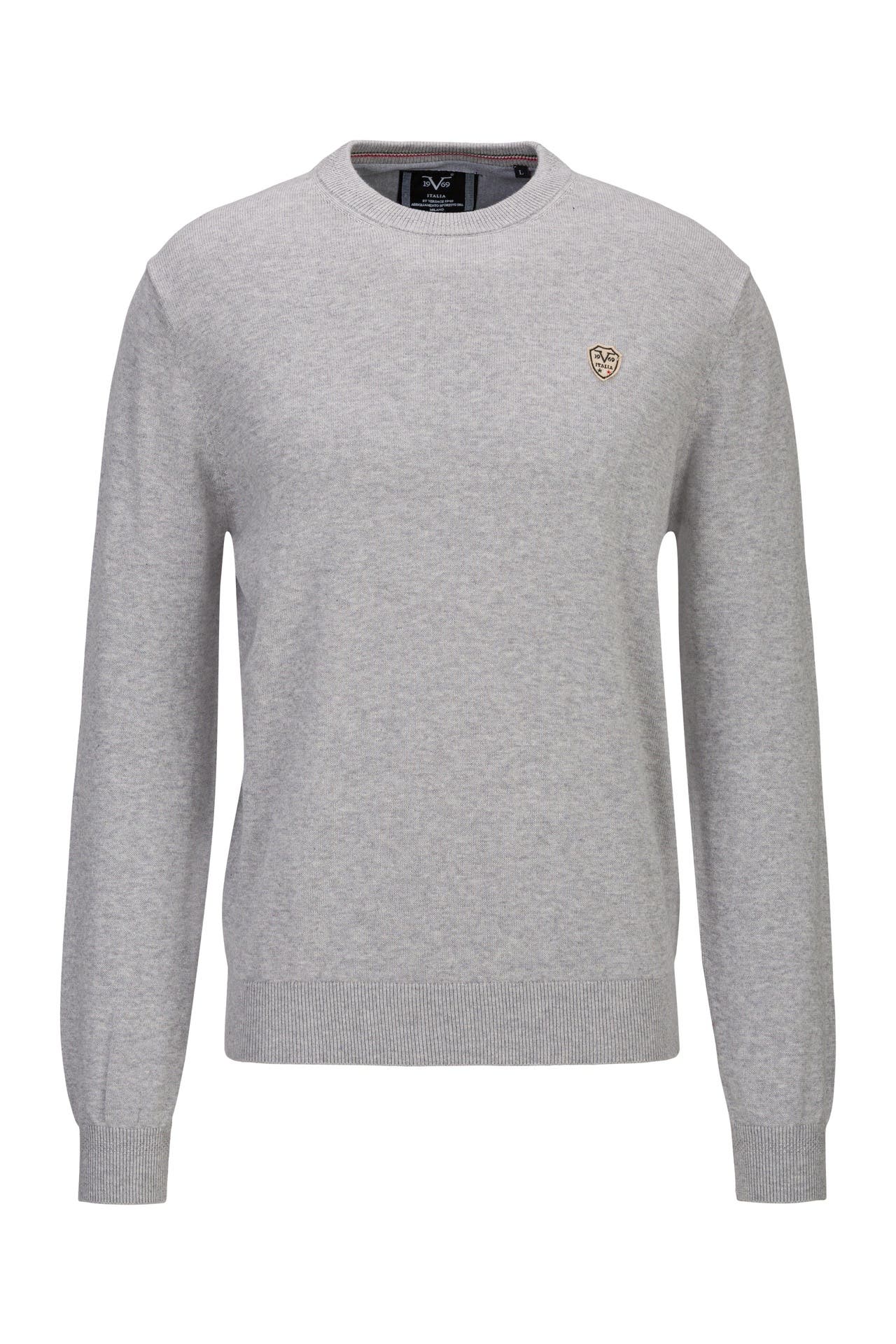 19V69-ITALIA Pullover Tino Grey Melange, Bild 1