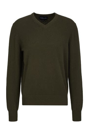 THE GENTLEMEN'S CORNER Pullover ALEC Olive Green