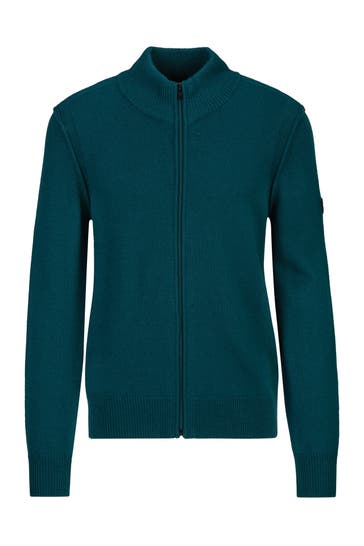 19V69-ITALIA Strickjacke Zaccaria Slate Teal