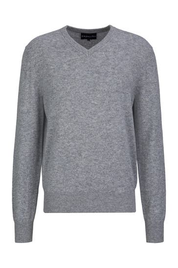 THE GENTLEMEN'S CORNER Pullover ALEC Grey Melange