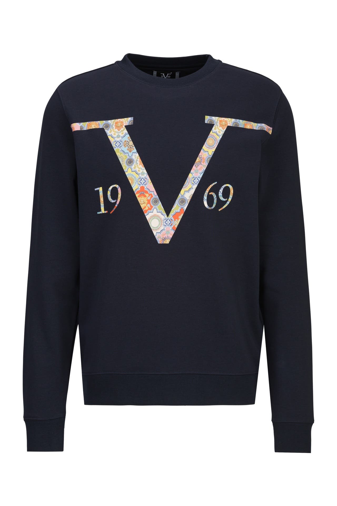 19V69-ITALIA Sweatshirt NICO BAROQUE Navy, Bild 1
