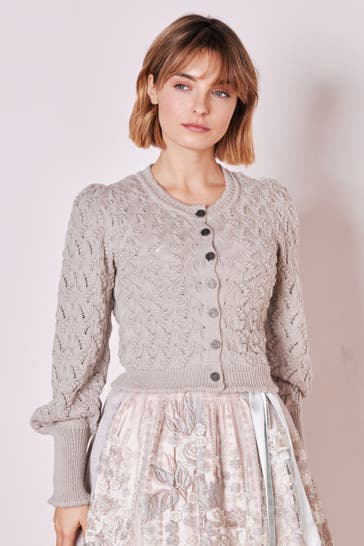 KRÜGER Strickjacke grau