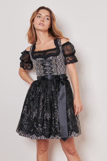 KRÜGER Dirndl schwarz