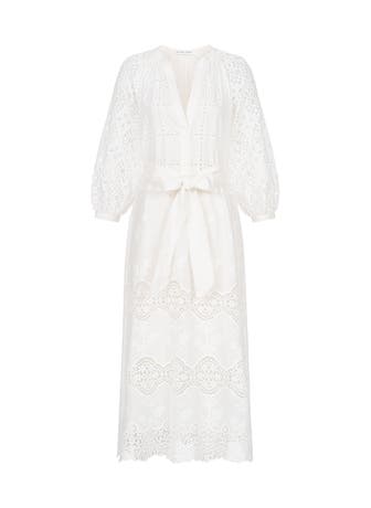 CLAIRE LUISE Casual-Kleid - ecru