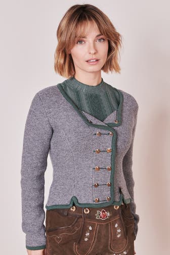 KRÜGER Strickjacke grau