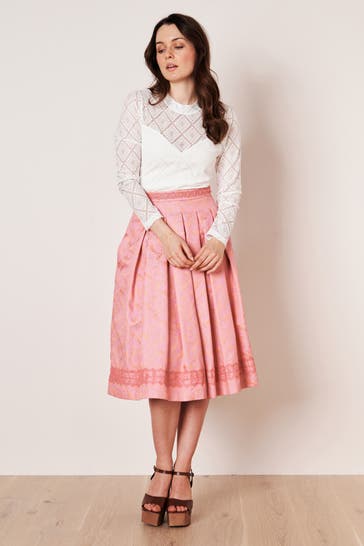 KRÜGER Midirock pink