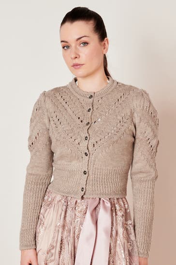 KRÜGER Strickjacke beige