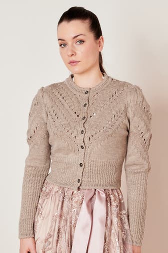 KRÜGER Strickjacke beige